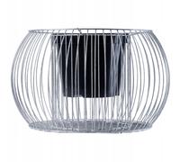 KADAX Gabion Plant Cestino, Gabbione, Vaso d'Acciaio, Argento, 66 cm