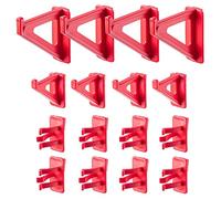 KADAX Ganci per parete degli attrezzi, ganci da parete forati in plastica PP, set di ganci per attrezzi, supporto per attrezzi, garage, cucina, officina (set da 20 pezzi)