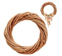 KADAX Ghirlanda Decorativa in Vimini Naturale e Rattan - Decorazione per Porta, Tavolo e Finestre
