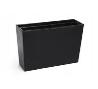 KADAX Fioriera in plastica, con inserto, Lucido, 56 cm, Nero