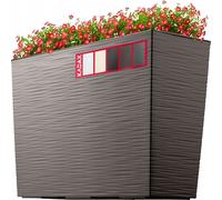 KADAX Giardiniera in plastica per balcone con inserto, 56 cm, moka