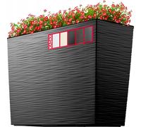 KADAX Giardiniera in plastica per balcone con inserto, 56 cm, nera