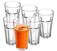 KADAX - Grandi bicchieri da bere 635 ml, set di 6, bicchieri in vetro per acqua, succhi, cocktail e soft drink, bicchieri per caffè, bicchiere d'acqua, bicchiere da bere