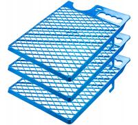 Grilla cadata kadax, 39 x 28 cm, griglia a colori in plastica, griglia di pittura grande per colore, accessori pittori, griglia gocciolanti, strumenti di pittura, colore sparso (3, blu)