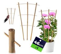 KADAX Griglia per traliccio in bambù, 46 x 27 cm, 1 pezzo, supporto per piante da appartamento e piante rampicanti