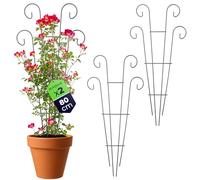KADAX Griglie in metallo, 36 x 80 cm, 2 pezzi, traliccio per piante rampicanti come rose e clematide, traliccio per giardino, balcone e terrazza, griglia per piante in acciaio