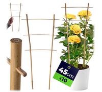 KADAX Griglie per tralicci in bambù, 45 x 23 cm, set da 10 pezzi, per piante da appartamento e piante rampicanti