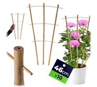 KADAX Griglie per tralicci in bambù, 46 x 27 cm, set da 10 pezzi, per piante da appartamento e piante rampicanti