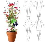 KADAX Griglie per traliccio in metallo, 36 x 80 cm, 4 pezzi, per piante rampicanti come rose e clematide, traliccio per giardino, balcone e terrazza, griglia per piante in acciaio
