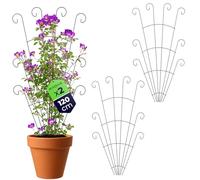KADAX Griglie per traliccio in metallo, 62 x 120 cm, 2 pezzi, per piante rampicanti come rose e clematide, traliccio per giardino, balcone e terrazza, griglia in acciaio