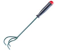 Kadax Grubber con 3 Denti, Piccolo Artiglio di Fiori con Stelo, Accessori da Giardino Realizzati in Metallo, Zappa da Giardino per allentarsi Il Pavimento, coltivatore per Il Giardino, (30 cm)