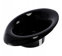 KADAX Ikebana in plastica, vaso, ciotola per fiori, inclinato, 11 cm, nero