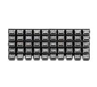 KADAX Scaffale da parete per officina, pannelli a parete, 116 x 39 cm, nero, ...