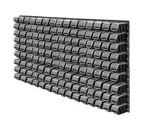 KADAX Mensola da parete per officina, pannelli a parete, 156 x 78 cm, nero, 1...