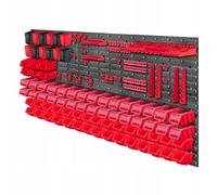 KADAX Mensola da parete per officina, pannelli a parete, 174 x 78 cm, rosso, ...