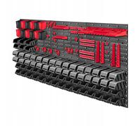 KADAX Mensola da Parete per Officina, Pannelli a Parete, 174 x 78 cm, Rosso e...