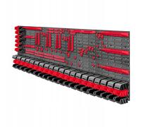 KADAX Mensola da Parete per Officina, Pannelli a Parete, 232 x 78 cm, Rosso e...