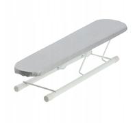 KADAX Mini asse da stiro per maniche e polsini, 50 x 11 cm, asse da stiro con rivestimento decorativo, asse da viaggio pieghevole (grigio)