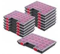 KADAX Organizer, Cassetta degli attrezzi in plastica, 40 x 30 cm, 12 pezzi