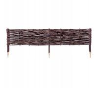 KADAX Palisade in vimini, recinzione in vimini naturale, 1 pezzo, 100 x 30 cm