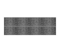 KADAX Parete degli attrezzi, sistema di stoccaggio PP, scaffalatura variabile, mensola officina con cassette e supporti (232 x 78 cm)