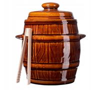 KADAX pentola in gres, pentola in ceramica densa con coperchio, 5 L