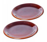 KADAX Piatti di argilla con strato di ceramica, piatto piatto, piatto, 24 cm,...