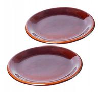KADAX Piatti di argilla con strato di ceramica, piatto piatto, piatto, 24 cm,...