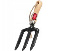 KADAX piccola forchetta per fiori in metallo, nero, 3 denti