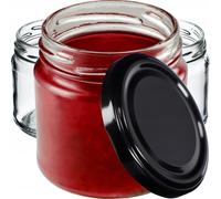 KADAX Piccoli barattoli con coperchio, fi66 mm, 200 ml, 10 pezzi, Nero