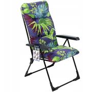 KADAX Poltrona da Giardino con Schienale Regolabile, Sedia Relax Viola/Verde