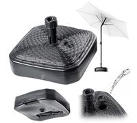 KADAX Portaombrelli, Rattan, Quadrato, Antracite