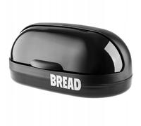 Spazioso pane scatola di plastica, 37 x 20 x 16 cm,contenitore di pane moderno con coperchio a rulli,freschezza più lunga del pane,scatola del pane a rulli con lembo anteriore, scatola del pane (nero)