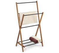 KADAX Portasciugamani in legno, stendibiancheria con superficie di asciugatura fino a 3,5 m, pieghevole, accessorio da bagno per bagno (completamente montato)