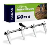 KADAX Rastrelliera con lame in acciaio, strappare file, rastrello per orti, semi, attrezzi da giardinaggio per file di piantagione dritte (larghezza 50 cm)
