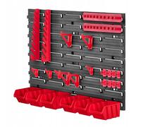 KADAX Scaffale a parete per officina, pannelli a parete, 58 x 39 cm, rosso,...