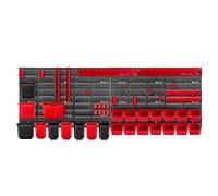 KADAX Scaffale a parete per officina, pannelli a parete, 116 x 39 cm, rosso,...