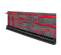 KADAX mensola a parete per utensili, plastica, rosso e nero, 232 x...
