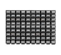 KADAX Scaffale da parete per officina, 116x78cm Sistema di stoccaggio in plastica robusta, Scaffale da officina resistente ai raggi UV, Pannelli da parete espandibili, Scaffale a scomparti per garage