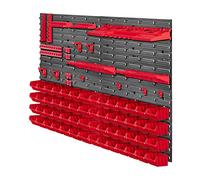 KADAX Scaffale da parete per officina, sistema di stoccaggio 116x78cm in plastica robusta, resistente ai raggi UV, scaffale per officina, pannelli da parete espandibili, scaffale a contenitori per