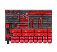 KADAX Scaffale a parete per officina, pannelli a parete, 116 x 78 cm, rosso,...