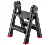 KADAX Scala pieghevole da officina, 47 x 44 x 63 cm Scala a pedale in plastica