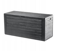 KADAX Scatola da Giardino, Scatola Portaoggetti in Plastica, 280L, Antracite