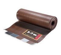 KADAX Schermo di Privacy Balcone, terrazza, Recinzione, Tappetino per la Privacy a Prova di Tempo Realizzato in PE-Rattan, Copertura Balcone con Cavi -Marrone Chiaro (0,9 m x 6 m)