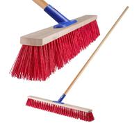 Scopa stradale KADAX con manico lungo in legno e nylon, scopa