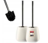 KADAX Scopa e contenitore in ceramica bianca 2 unità