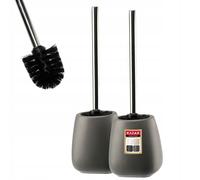 KADAX Scopa e contenitore in ceramica grigio 2 unità