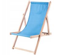 Sedia a sdraio KADAX, sedia da spiaggia in legno, lettino prendisole fino a 1...