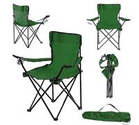 KADAX Sedia da pesca pieghevole, da campeggio con portabicchieri e borsa per il trasporto, sedia pieghevole per pesca, sedia pieghevole, sedia da campeggio (verde)