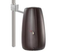 KADAX Serbatoio dell'acqua piovana da 200 litri, serbatoio per acqua piovana con rubinetto e coperchio, antigelo, in plastica, serbatoio per acqua piovana per giardino (moka)